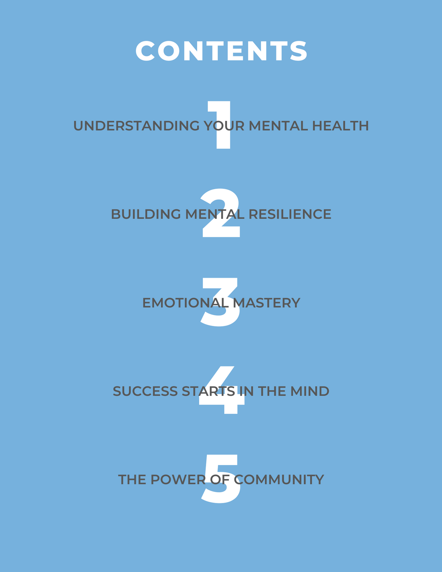 "Mind Over Everything: Mastering Mental Health for Unstoppable Success" FREE WORKBOOK INCULDED